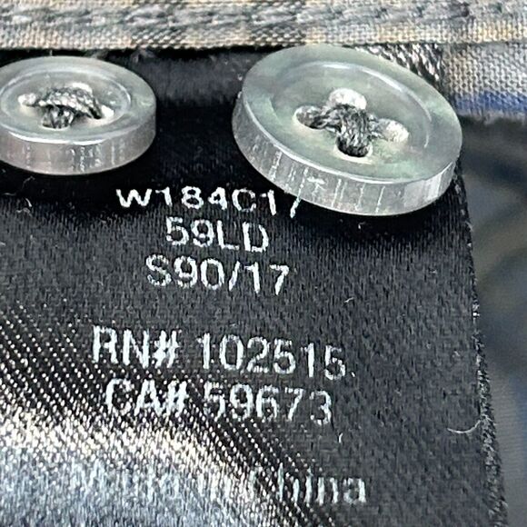 John Varvatos USA Plaid Button Front Shirt Mens Large Long Sleeve Button Up Gray - Picture 6 of 7